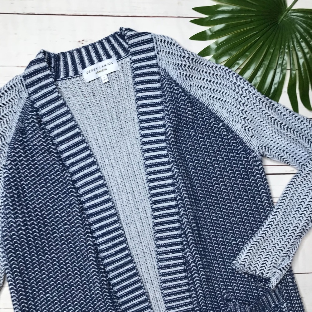 {Athleta} sz S Derek Lam blue crosswalk cardigan